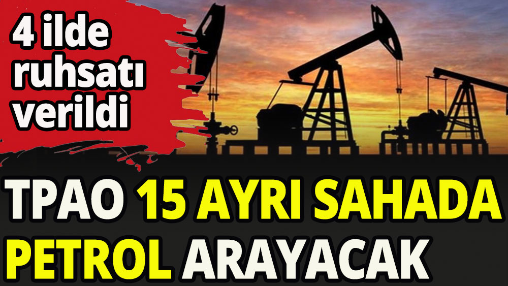 TPAO 15 ayrı sahada petrol arayacak