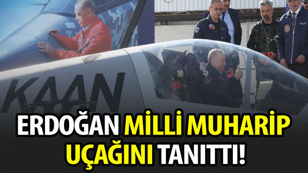 Erdoğan milli muharip uçağını tanıttı!