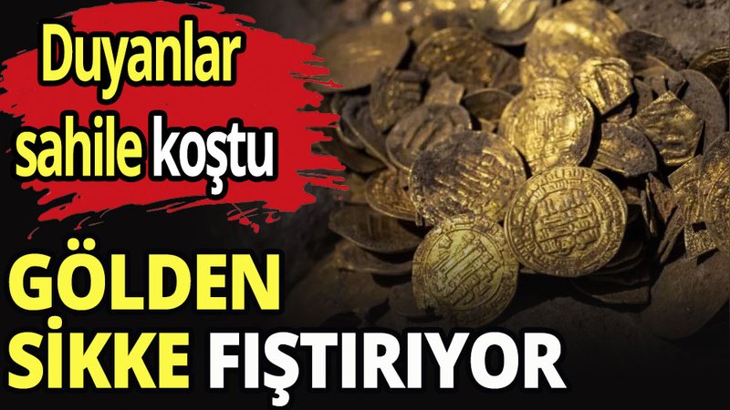 Göl çekildi, 2 bin yıllık sikkeler su yüzüne çıktı