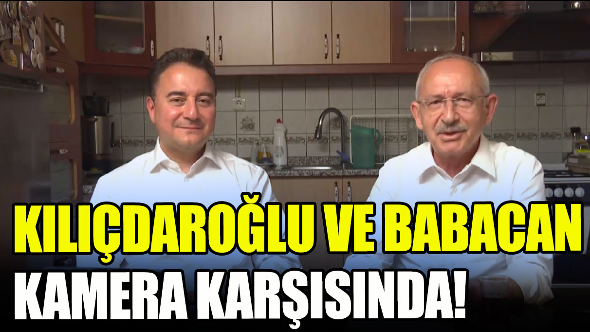 Kılıçdaroğlu ve Babacan kamera karşısında: Şampiyonlar Ligi hazır!