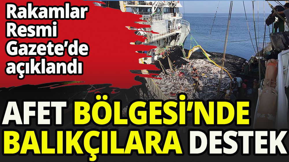 Depremzede balıkçıya destek