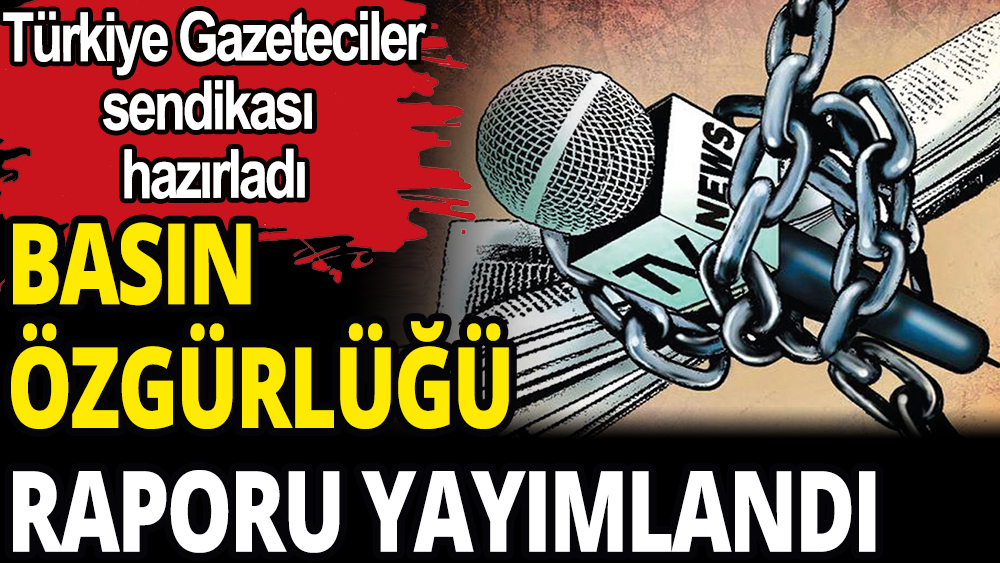 Türkiye'de basın özgürlüğü raporu yayımlandı