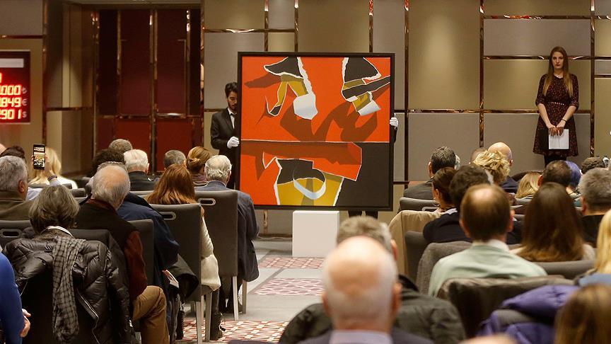 Doğançay'ın tablosu 850 bin liraya satıldı