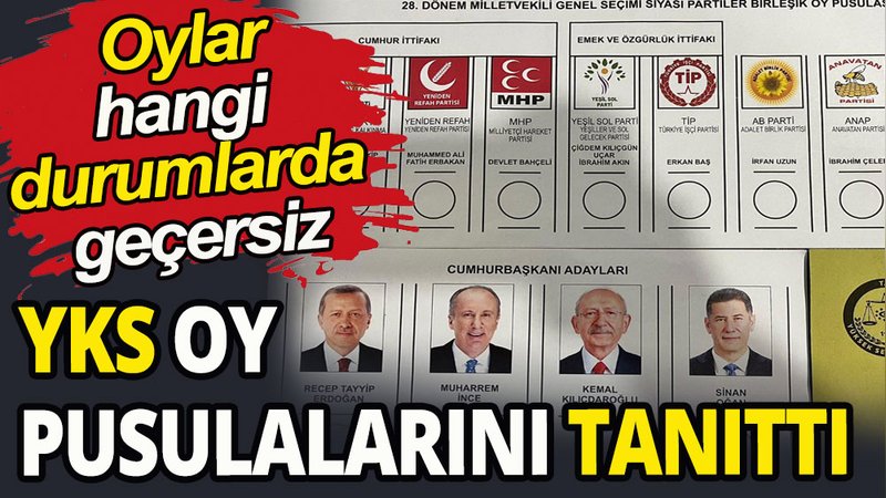 YSK, oy pusulalarını tanıttı: oylar hangi durumlarda geçersiz