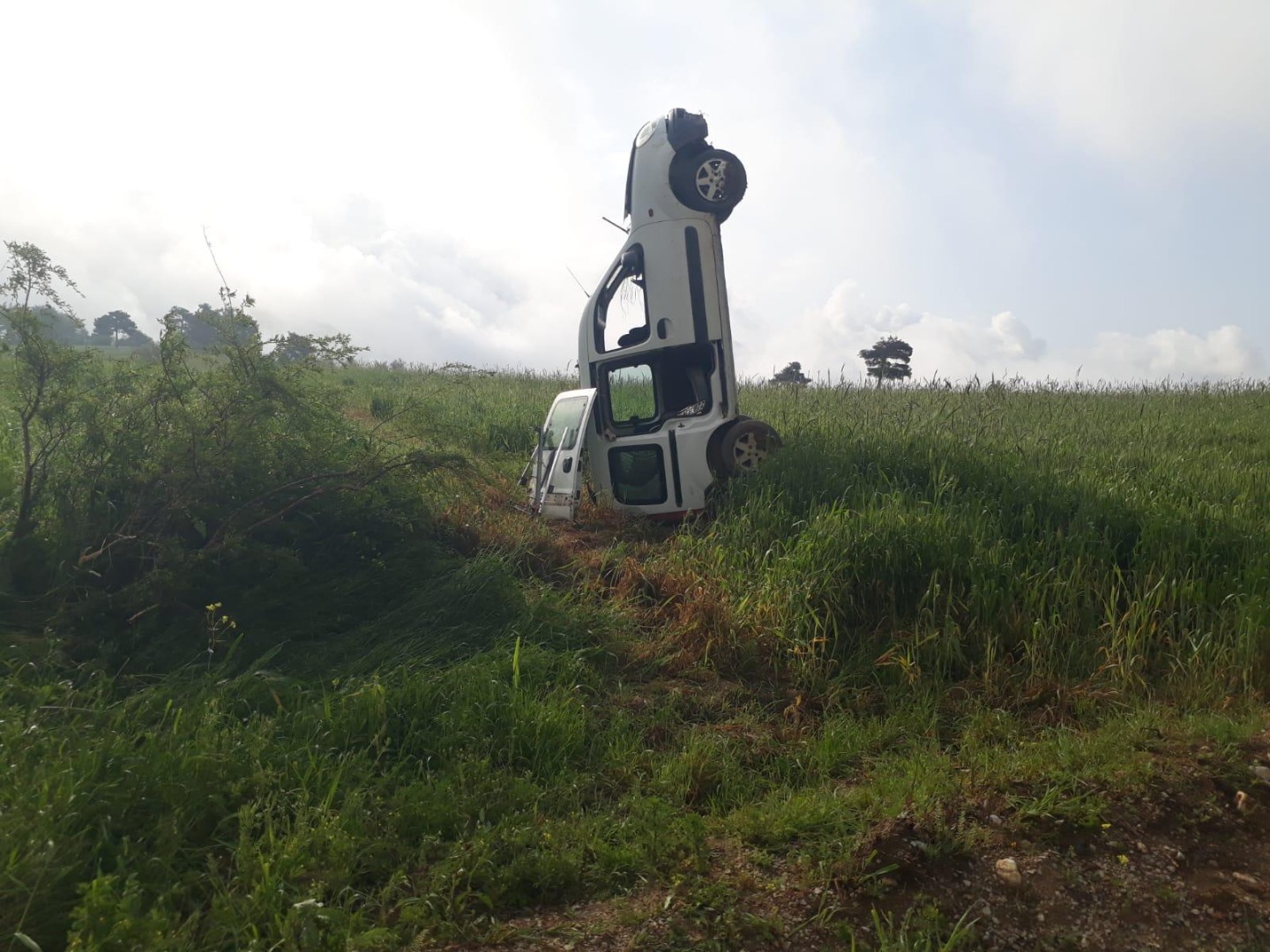 Görenleri şaşırtan kaza