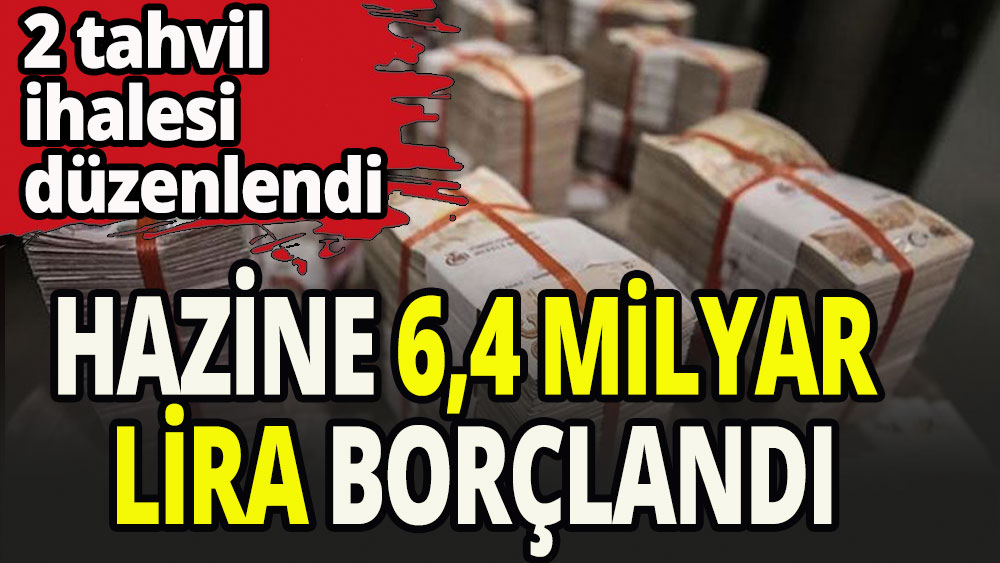 Hazine 6,4 milyar lira borçlandı