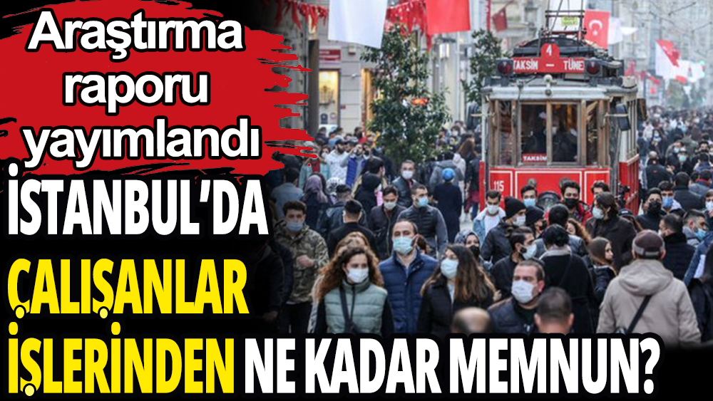 İstanbul'da çalışanlar işlerinden ne kadar memnun?