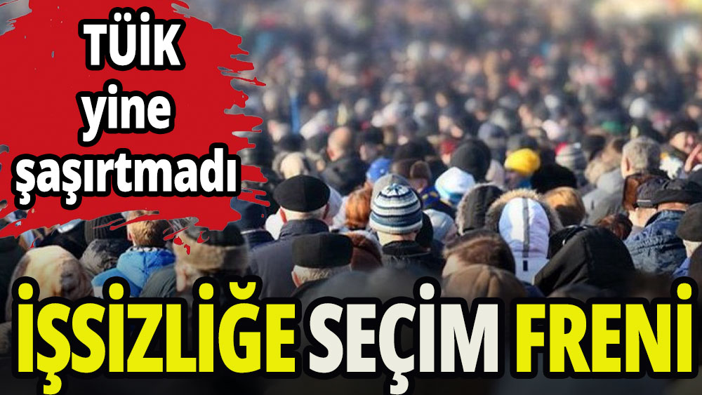 TÜİK'ten işsizliğe seçim freni