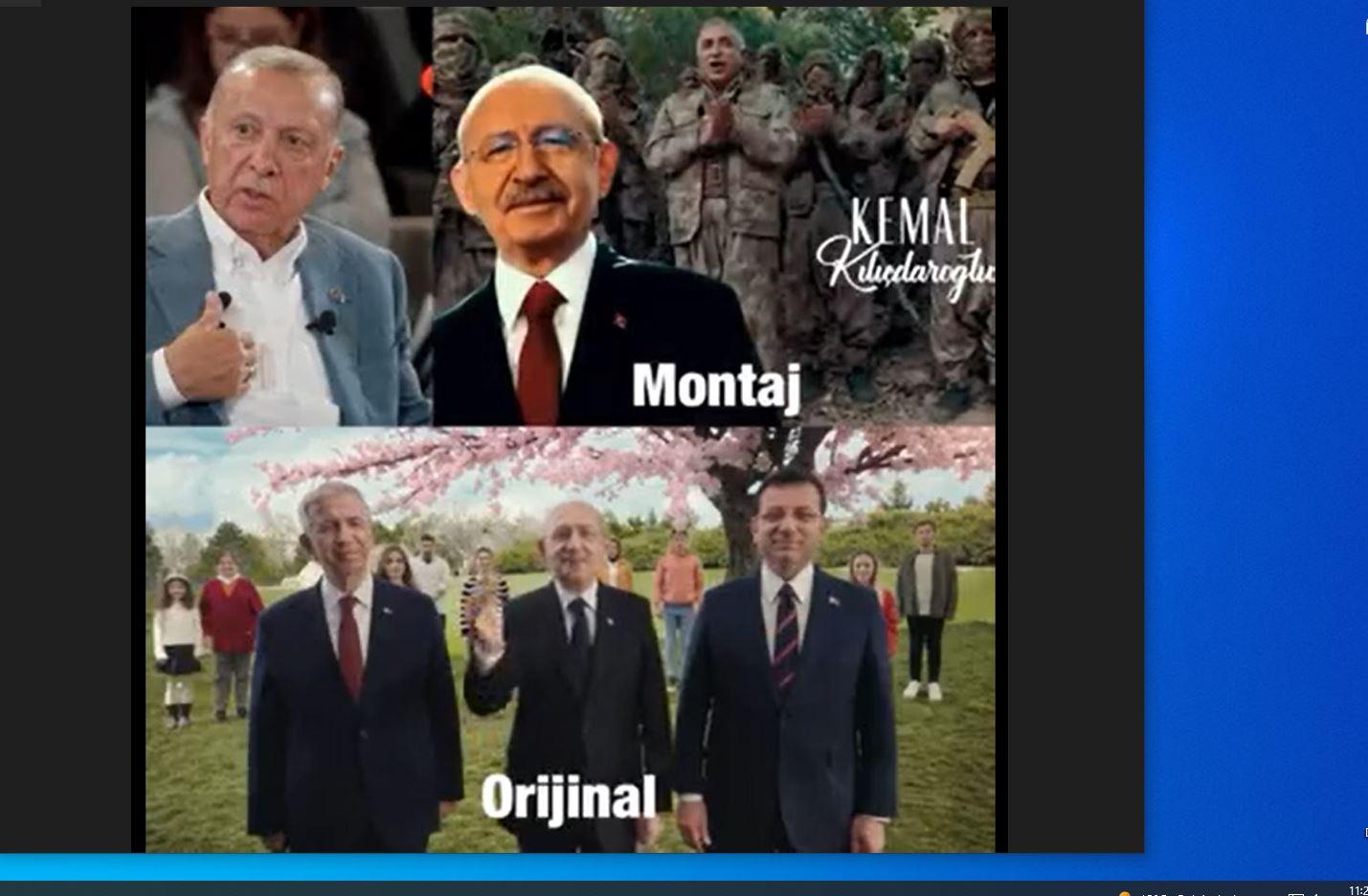 Erdoğan montaj videoyu canlı yayında gerçekmiş gibi anlattı