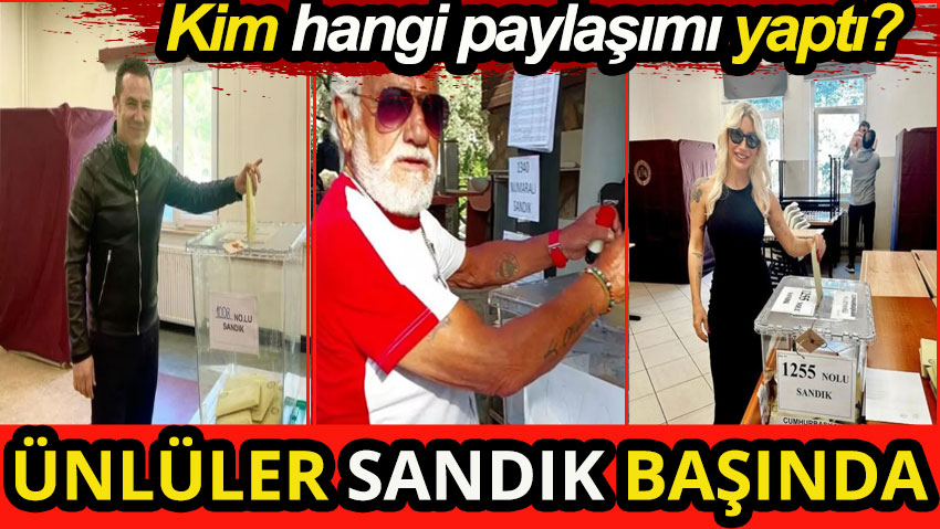 Ünlüler sandık başında