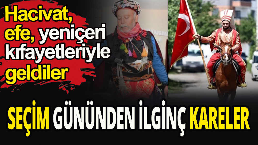 Seçim gününden ilginç kareler