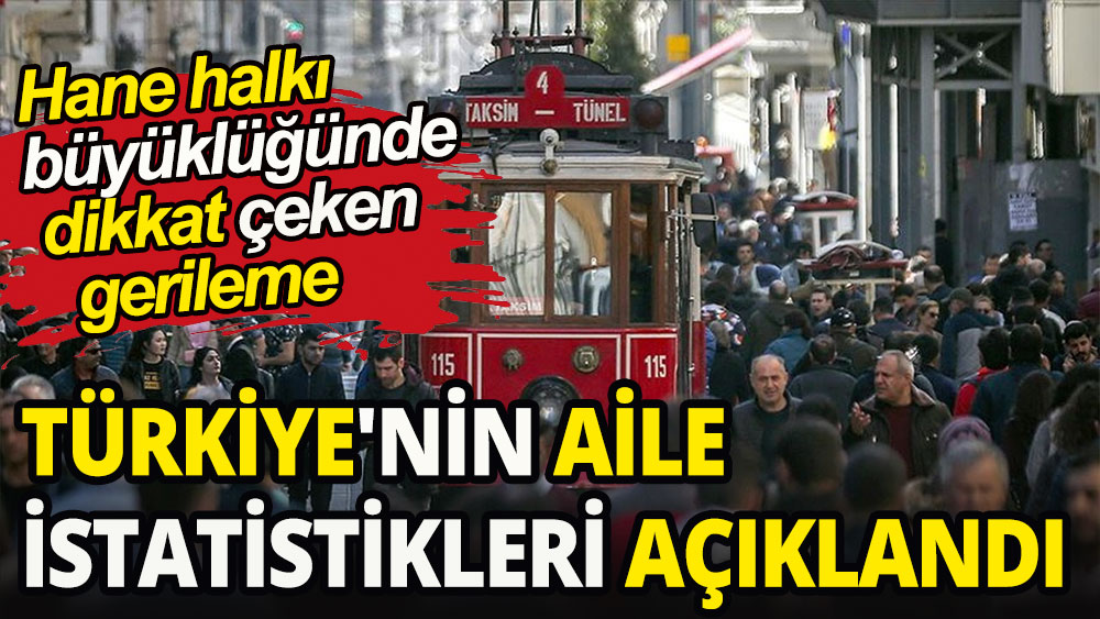 Türkiye'nin aile istatistikleri açıklandı