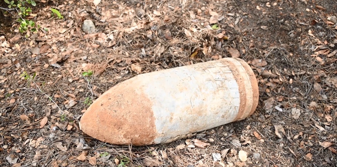 108 yıllık patlamamış top mermisi imha edildi