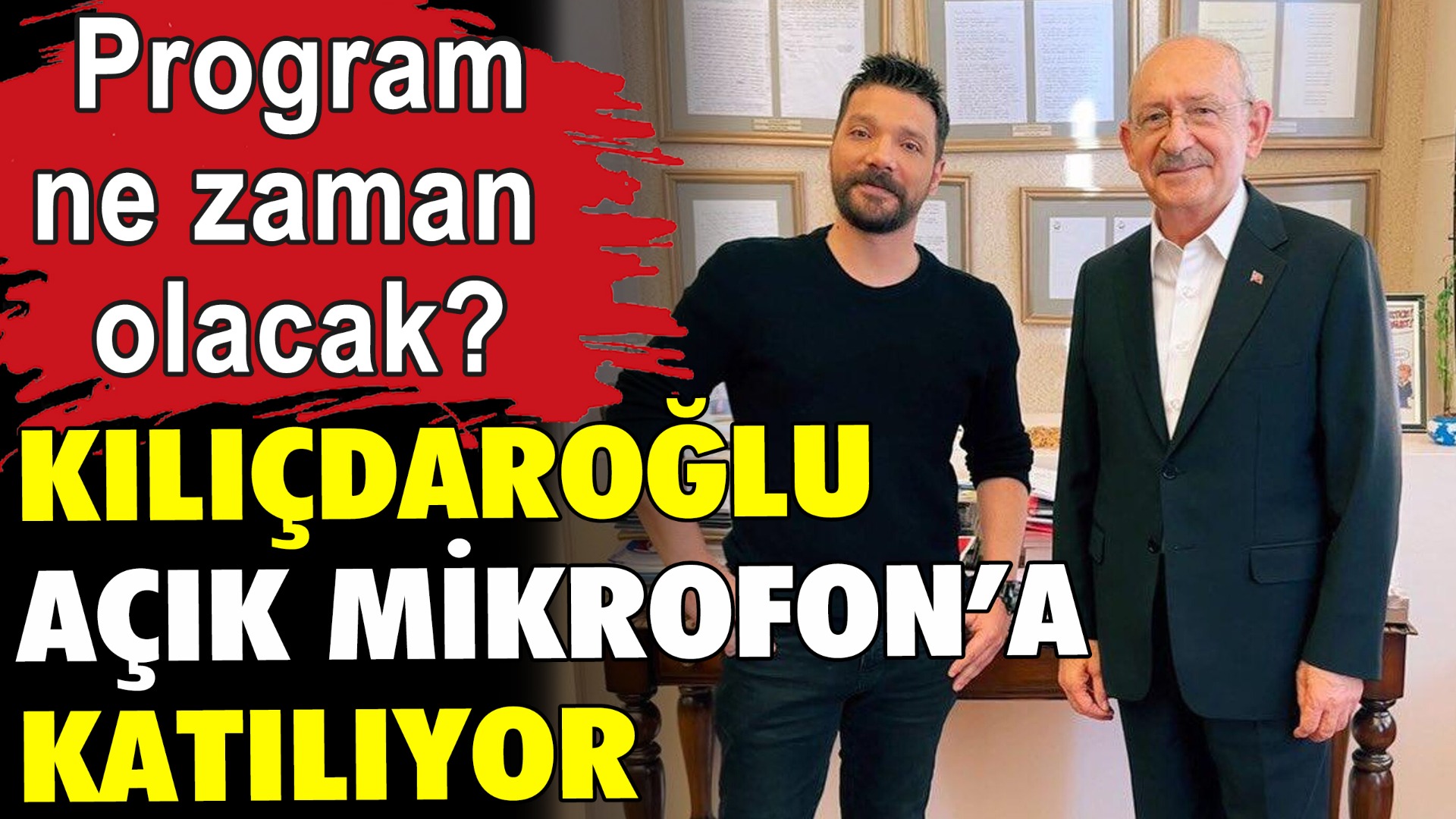 Kılıçdaroğlu, Mevzular Açık Mikrofona çıkacak