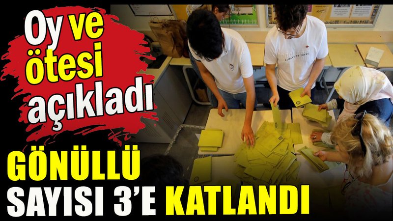 Oy ve Ötesi açıkladı, gönüllü sayısı 3'e katlandı