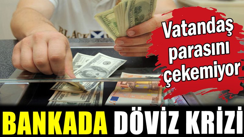 Bankalarda döviz krizi: Vatandaş parasını çekemedi