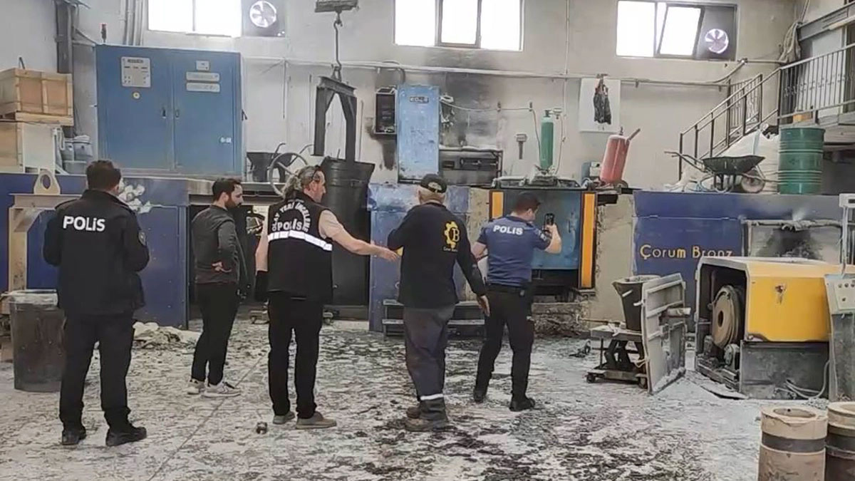 Çorum'da çelik döküm fabrikasında patlama: Yaralılar var