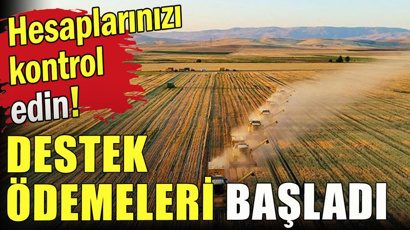 Destek ödemeleri başladı