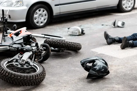 Sirkeci'de motosiklet kazası