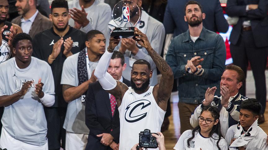 NBA All-Star maçını James'in takımı kazandı