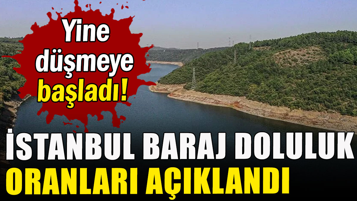 İSKİ baraj doluluk oranlarını açıkladı