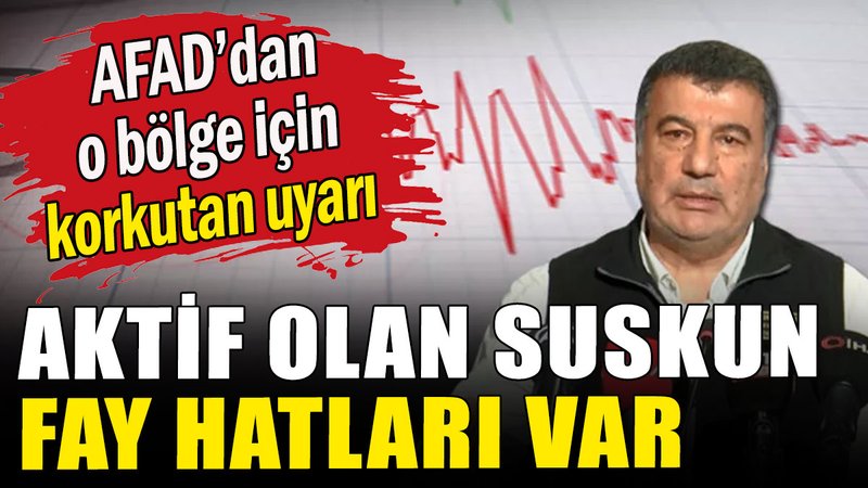 AFAD'dan o bölge için korkutan uyarı