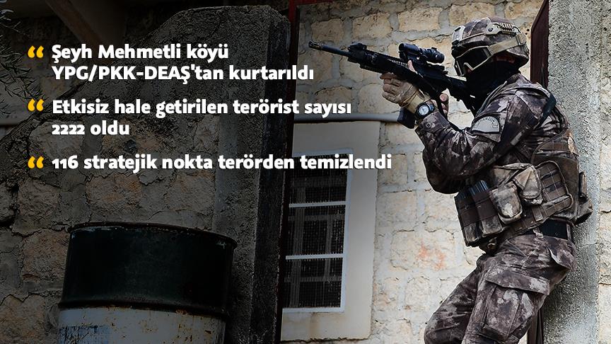 2222 terörist etkisiz hale getirildi