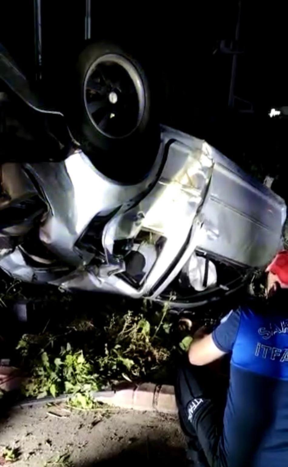 Otomobil takla attı; sürücü öldü, eşi ağır yaralı