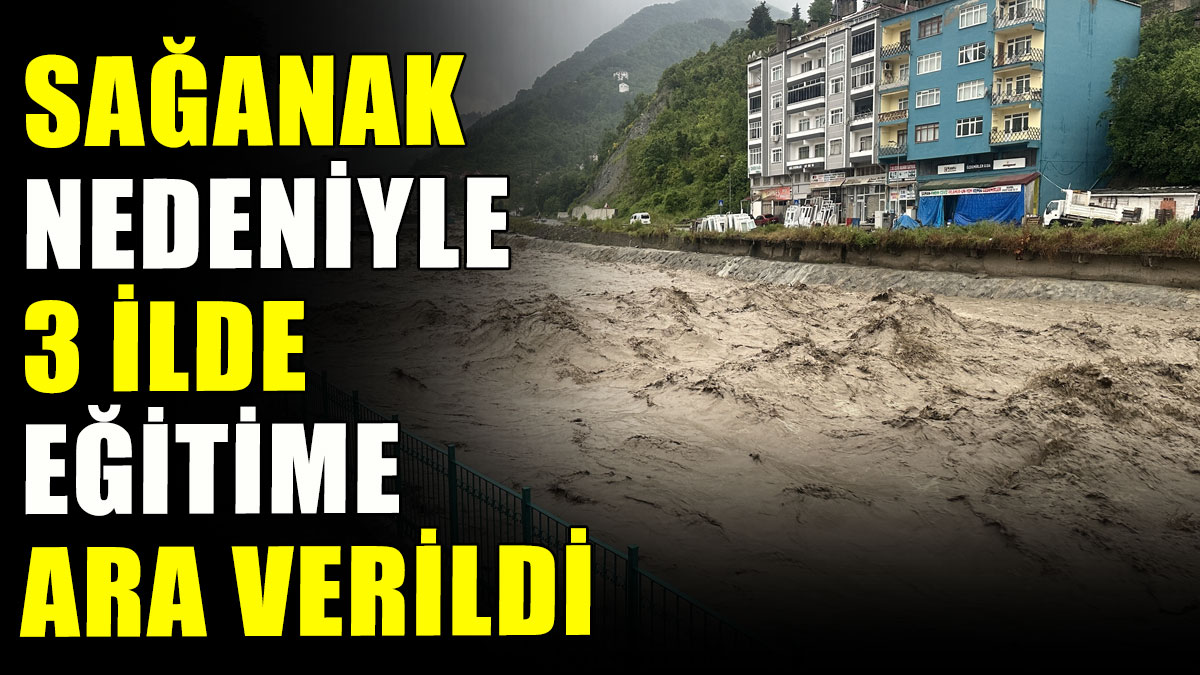 Sağanak nedeniyle 3 ilde eğitime ara verildi