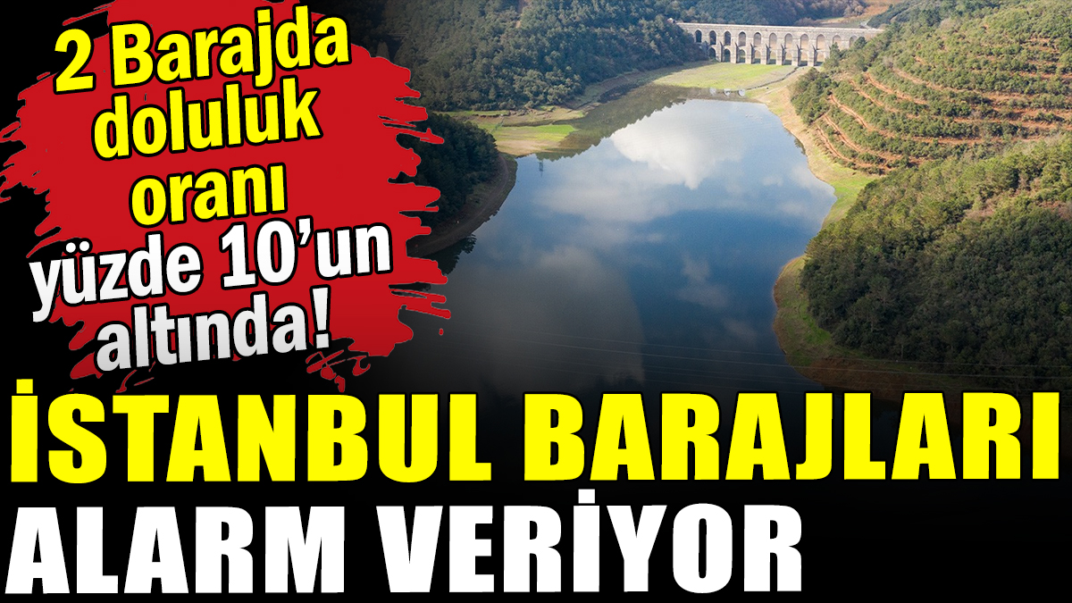 İstanbul'da, barajların su seviyesi alarm veriyor