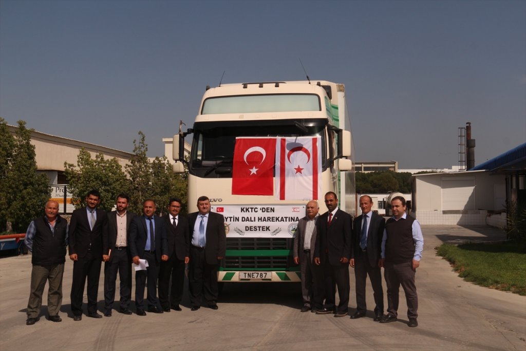 KKTC'den Mehmetçik'e 1974 kilogram hellim