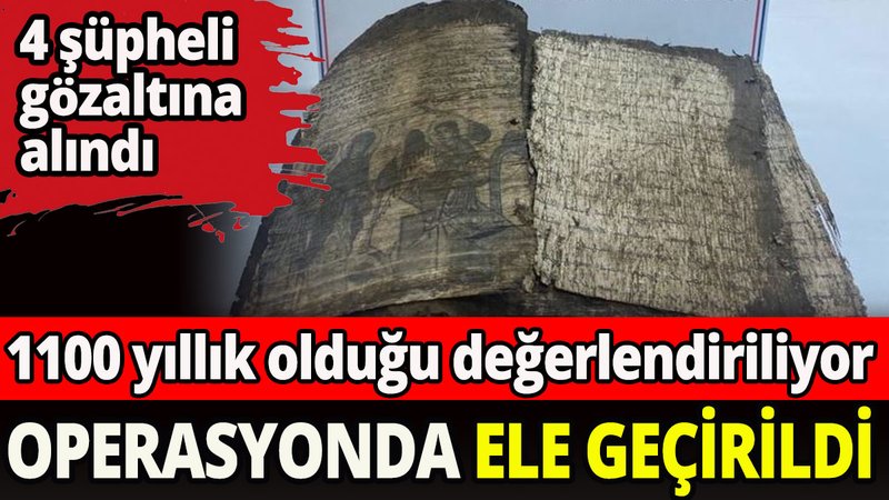 1100  yıllık İncil'i satmak isterken yakalandılar