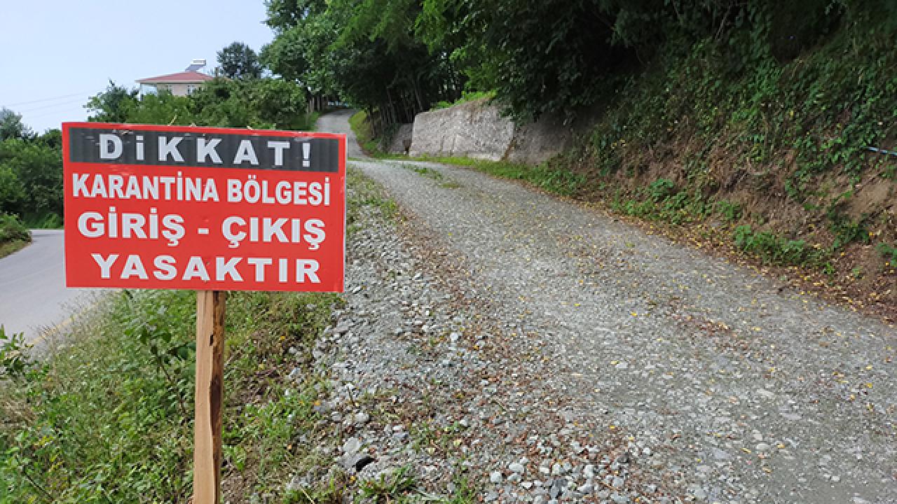 Bartın'da 4 köy karantinaya alındı
