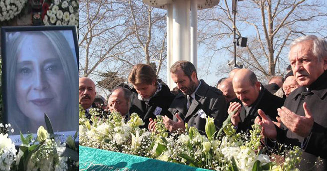 Sancaklı'nın eşi toprağa verildi