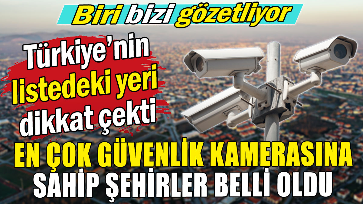 En çok güvenlik kamerasına sahip şehirler listesi belli oldu: Türkiye'nin yeri dikkat çekti