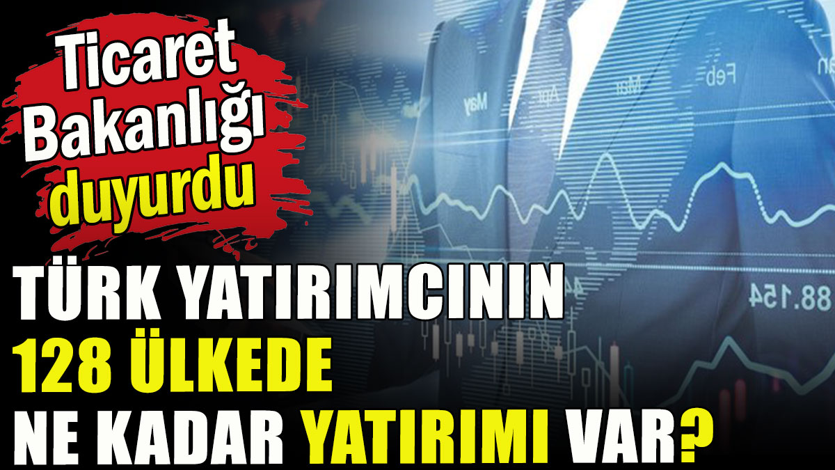 Türk yatırımcının 128 ülkede ne kadar yatırımı var?