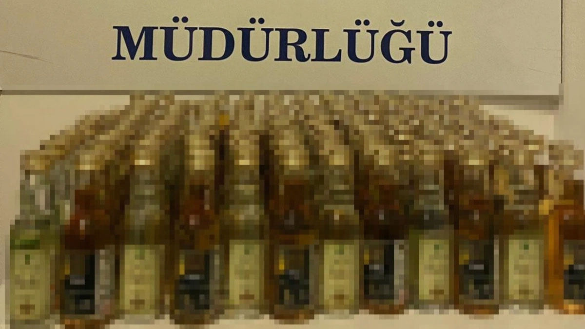 Muğla Datça'da 157 şişe kaçak alkol ele geçirildi
