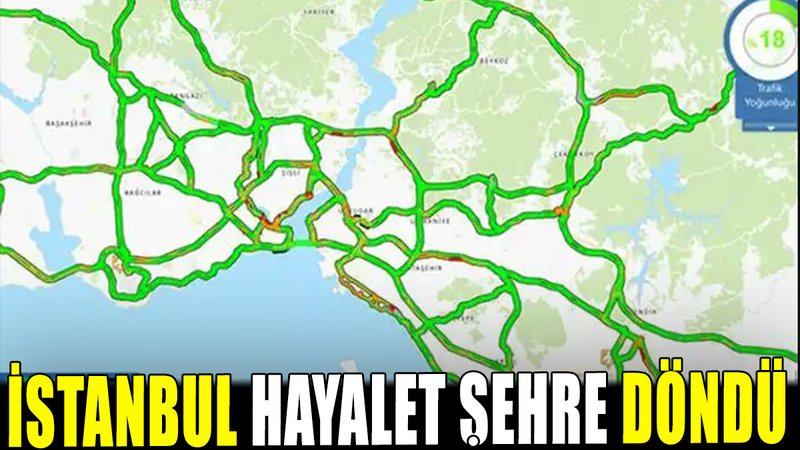 İstanbul neredeyse hayalet şehre döndü