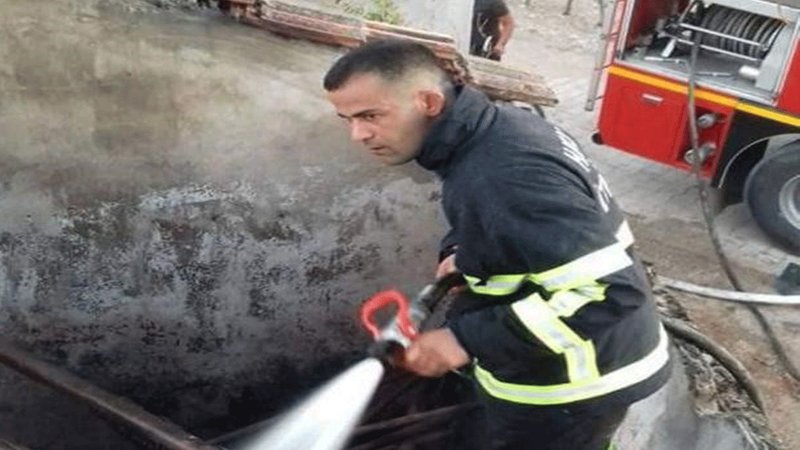 Yangında yaralanan itfaiye eri öldü