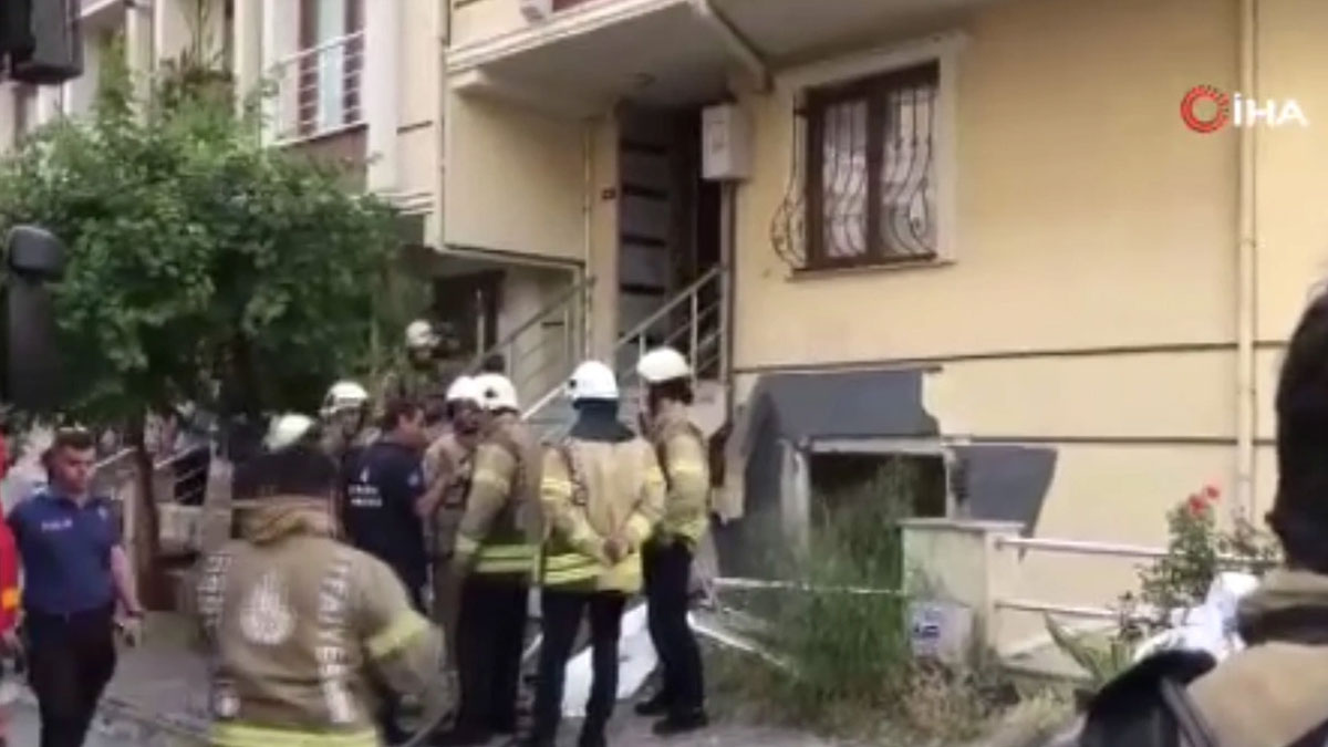 Ümraniye'de 5 katlı binanın bodrum katında doğal gaz patlaması