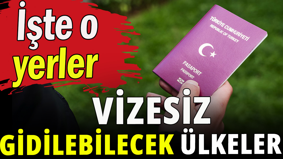 Vizesiz gidilebilecek ülkeler