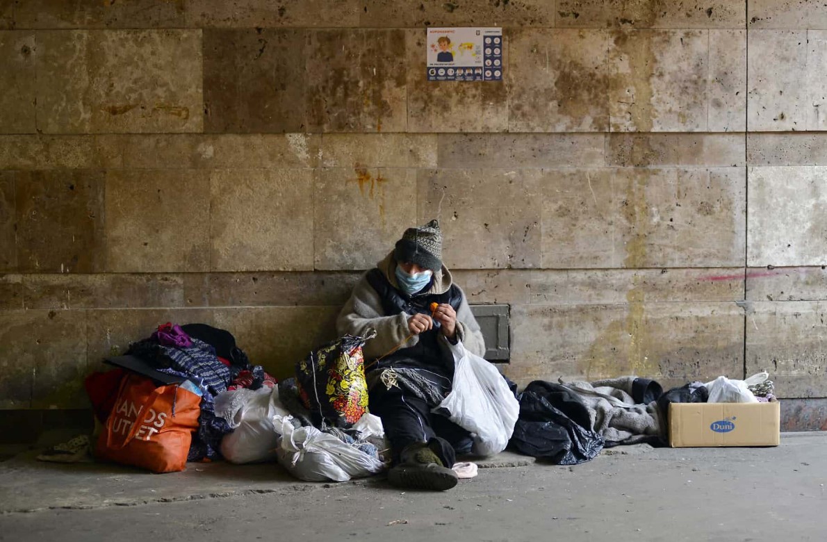 Brüksel'de evsizlerin sayısı artıyor