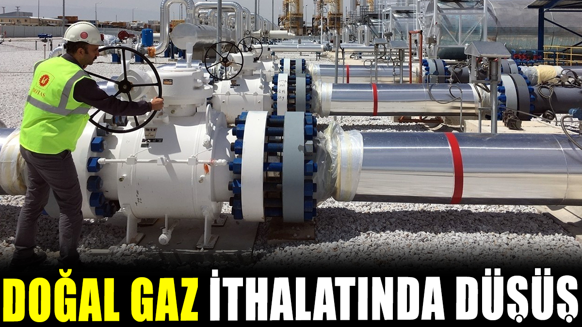 Doğal gaz ithalatında düşüş