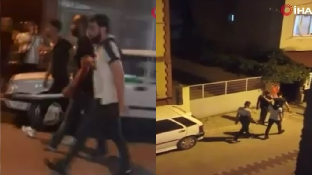 Ellerinde kılıçla sokakta gezen yabancılar sınır dışı edildi