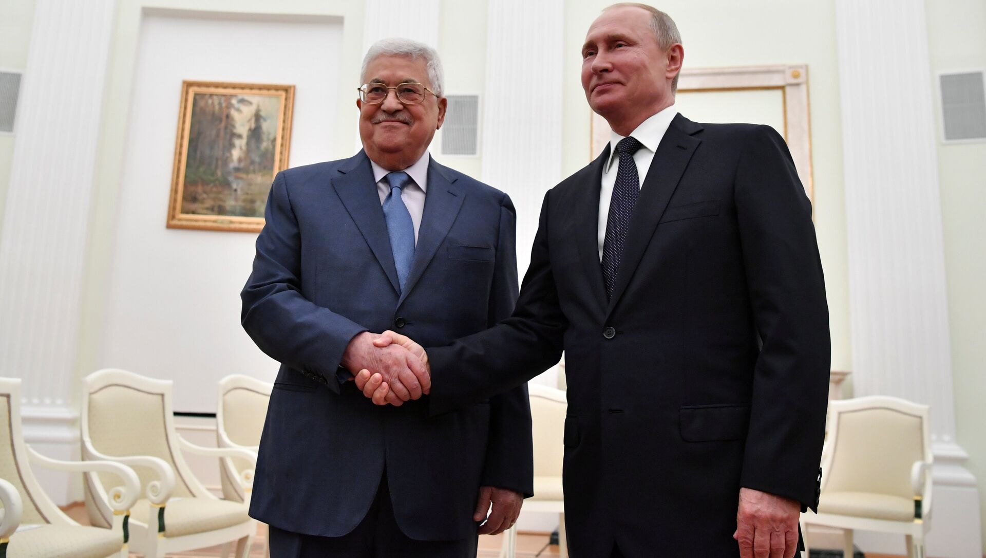 Putin Filistin Devlet Başkanı ile görüştü