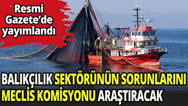 Balıkçılık sektörünün sorunlarını meclis komisyonu araştıracak