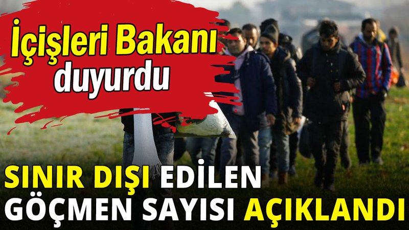 Sınır dışı edilen göçmen sayısı açıklandı