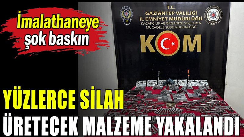 Silah imalathanesine polis baskını