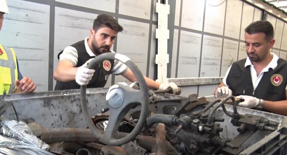 İthalatı yasak motor blokları ve şanzımanlar ele geçirildi