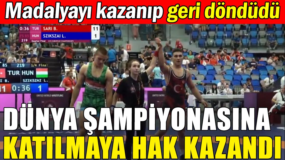 Genç sporcumuzun hedefi Dünya Şampiyonası